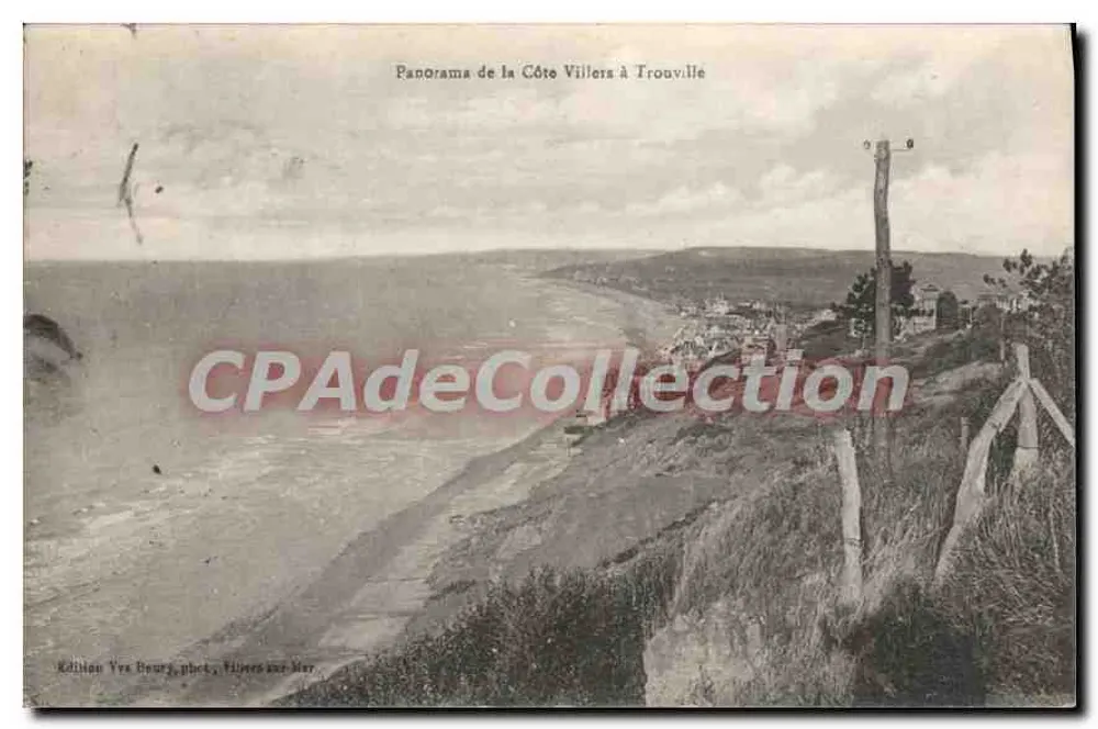 Panorama der Küste Villers bis Trouville — Ausgabe Yves Beoury, Foto von Filiers sur Mer - Vorderseite