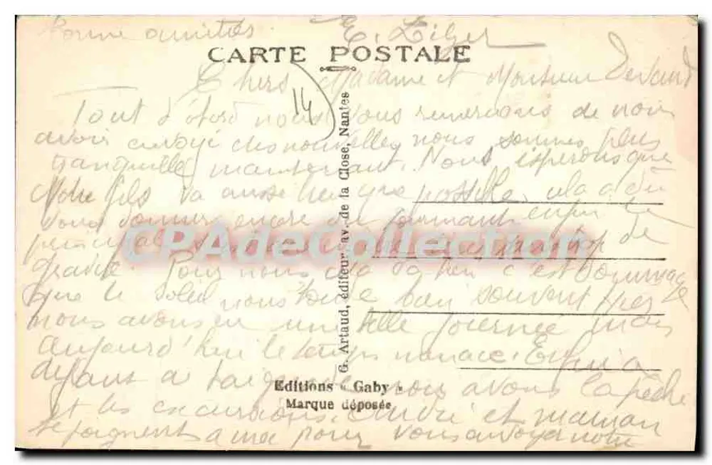 Langrune-sur-Mer (Calvados) — Körperkultur — Gaby, Nr. 29 - Rückseite