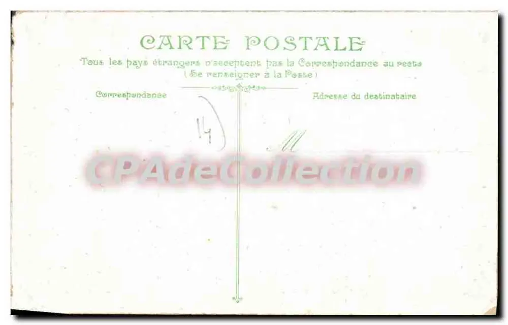 Caen — Vista em direção ao Castelo tirada de Saint-Pierre — L.V.C. n°4 - Verso