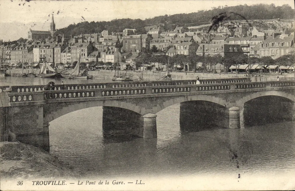 Trouville — Die Bahnbrücke — LL. — n°36 - Vorderseite