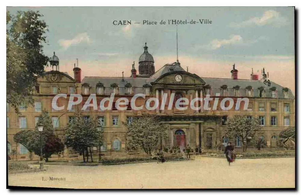 CAEN — Place de l'Hôtel-de-Ville — L. Masureau - Recto