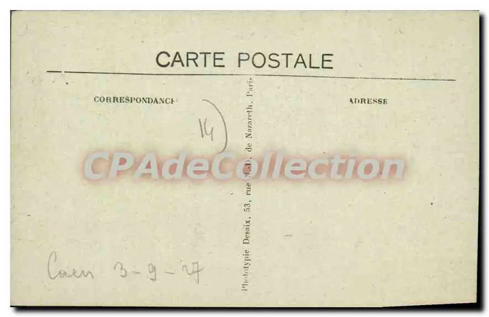 CAEN — Place de l'Hôtel-de-Ville — L. Masureau - Verso