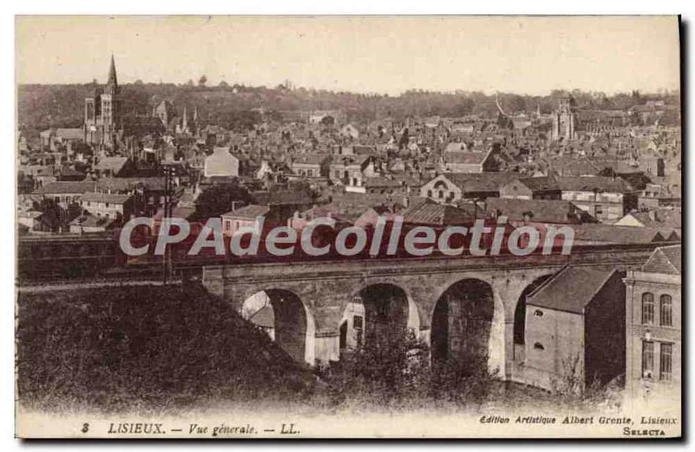Lisieux — Allgemeiner Blick — Künstleredition Albert Grenete, Lisieux - Vorderseite