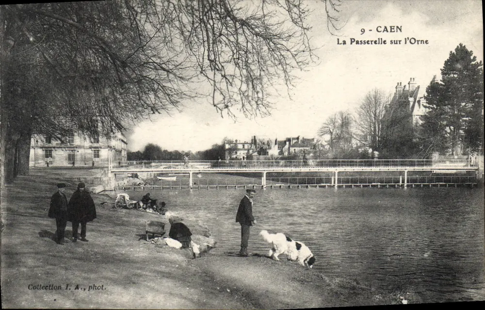 Caen - A Ponte sobre a Orne — Coleção I. A., fot. - Frente