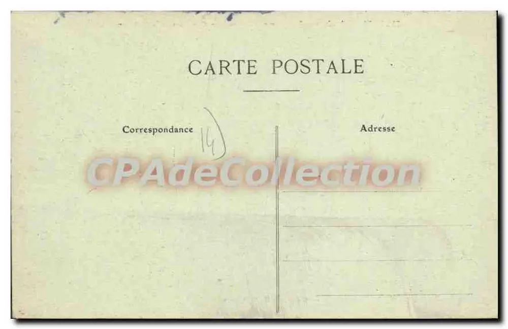 Caen (Calvados) — Panorama — Blick auf die Kasernen und den Schloss — Foto. Verlag P. Maillaut, Caen - Rückseite