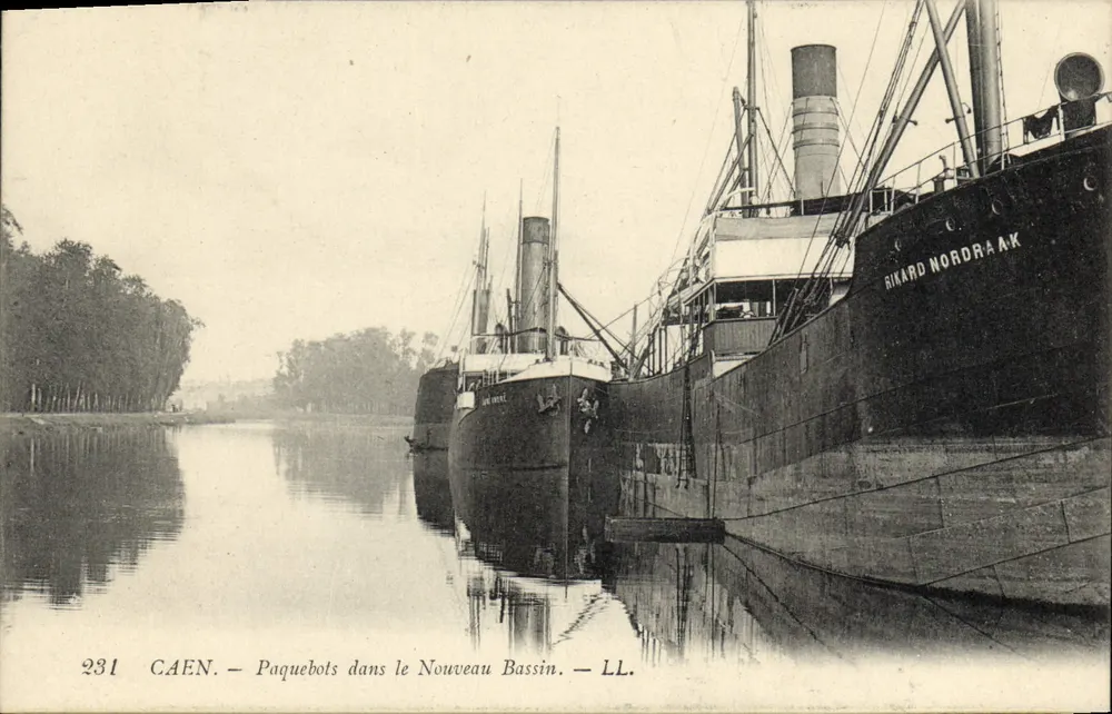 Caen — Dampfschiffe im Nouveau Bassin — LL. Nr. 231 - Vorderseite