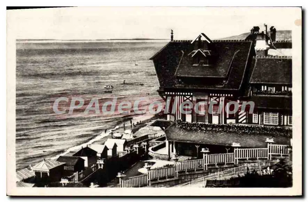 Villers-sur-Mer — Blick auf den Strand — REAL-PHOTO n° (48) — Antike Ansichtskarte - Vorderseite