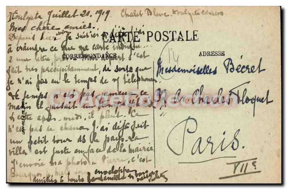 Houlgate — O Moulin Landry — CPAdeCollection n°32 - Verso