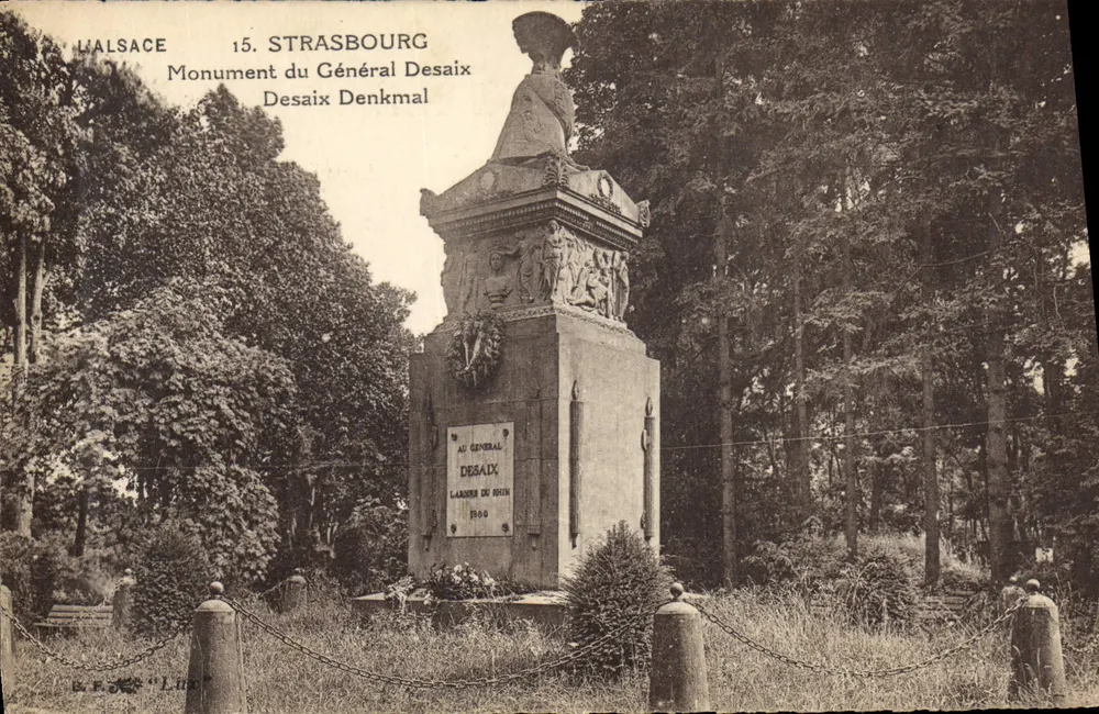 Straßburg — Denkmal des Generals Desaix — Verlag L. F. E. (Nr. 15) - Vorderseite