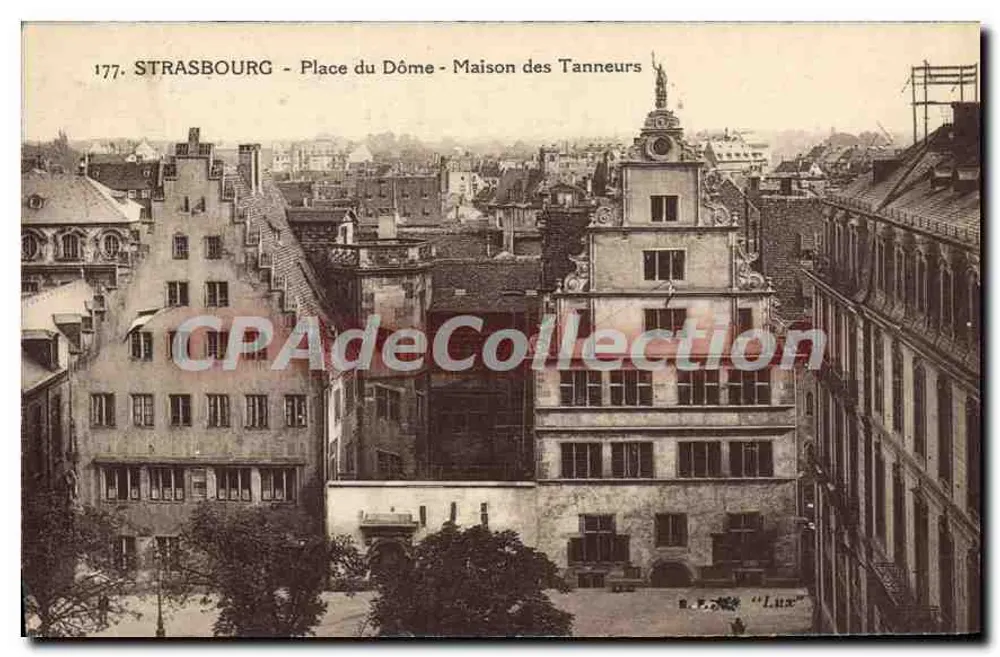 Strasbourg - Place du Dôme - Maison des Tanneurs — B. F. LUX, n°177 - Recto