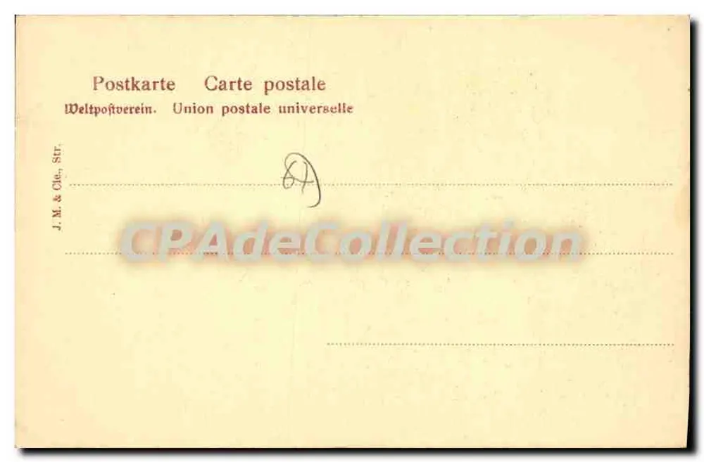 Duas Alsacianas — chá — J.M. & Cie, Str. No. 3 - Verso