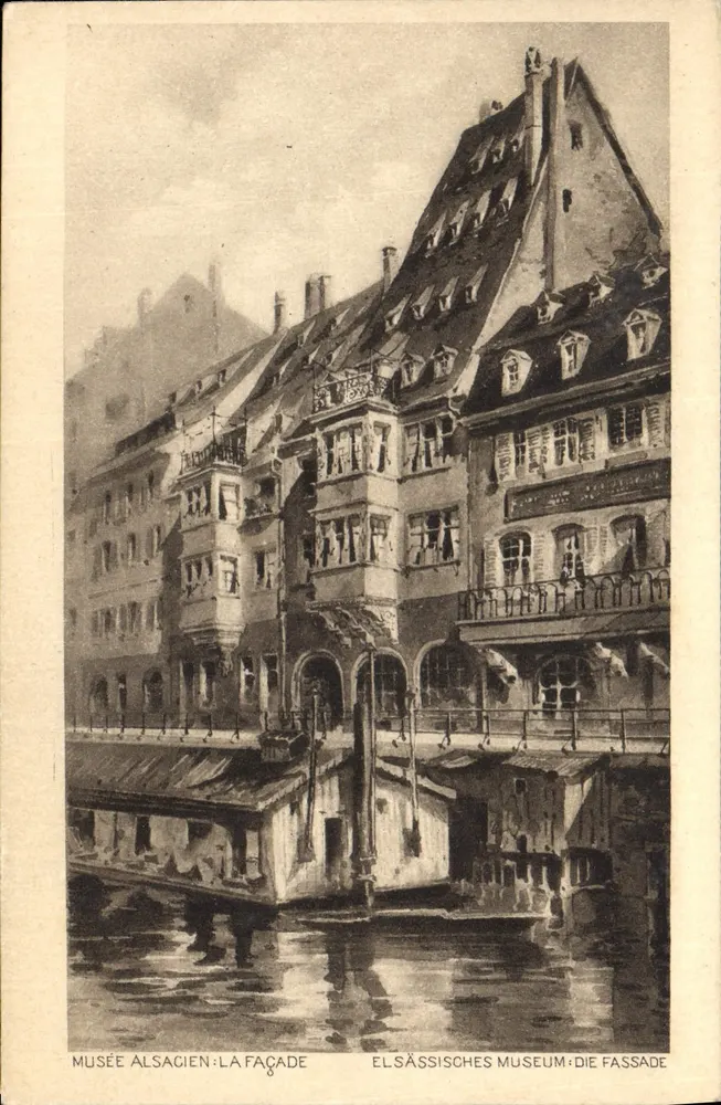 Elsässisches Museum: Die Fassade — Unbekannter Verlag, Seriennummer nicht sichtbar - Vorderseite