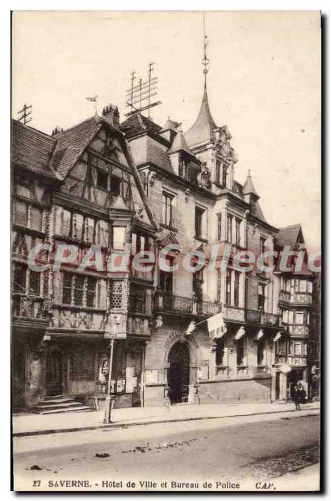 Saverne - Rathaus und Polizeibüro — CAP, Nr. 27 - Vorderseite
