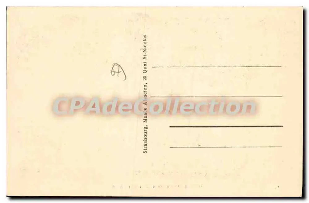 Bảo tàng Alsace - Le Poète — Série 17, nhà xuất bản không rõ - Mặt sau