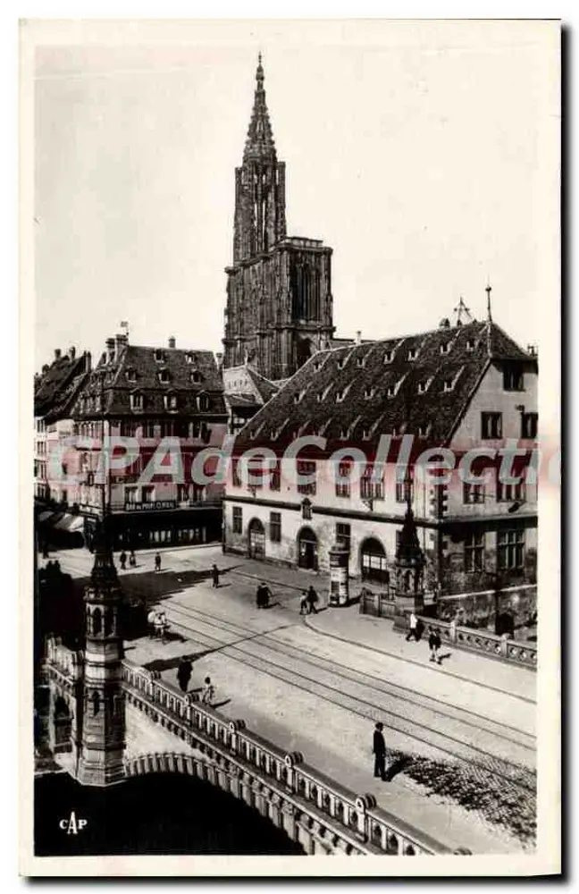 Straßburg — Ansicht der Kathedrale und des Historischen Museums — C.A.P. Nr. 222 - Vorderseite