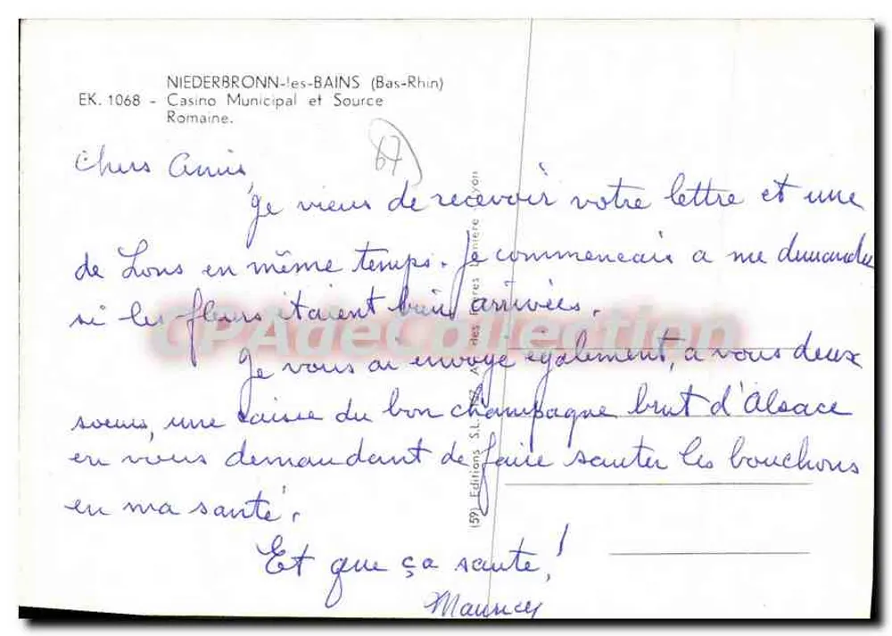 Municipal Casino — Niederbronn-les-Bains (Bas-Rhin) — Éditions SL - Rückseite