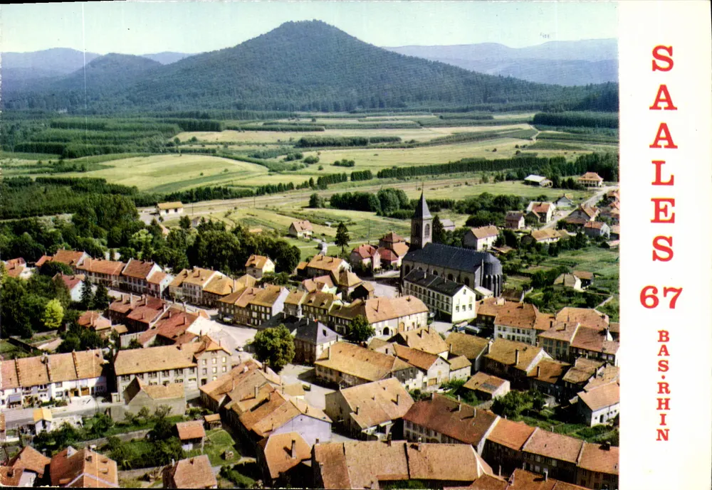 Saales (Beneden-Rijn) — luchtfoto — Uitgever Mâcon - Voorkant