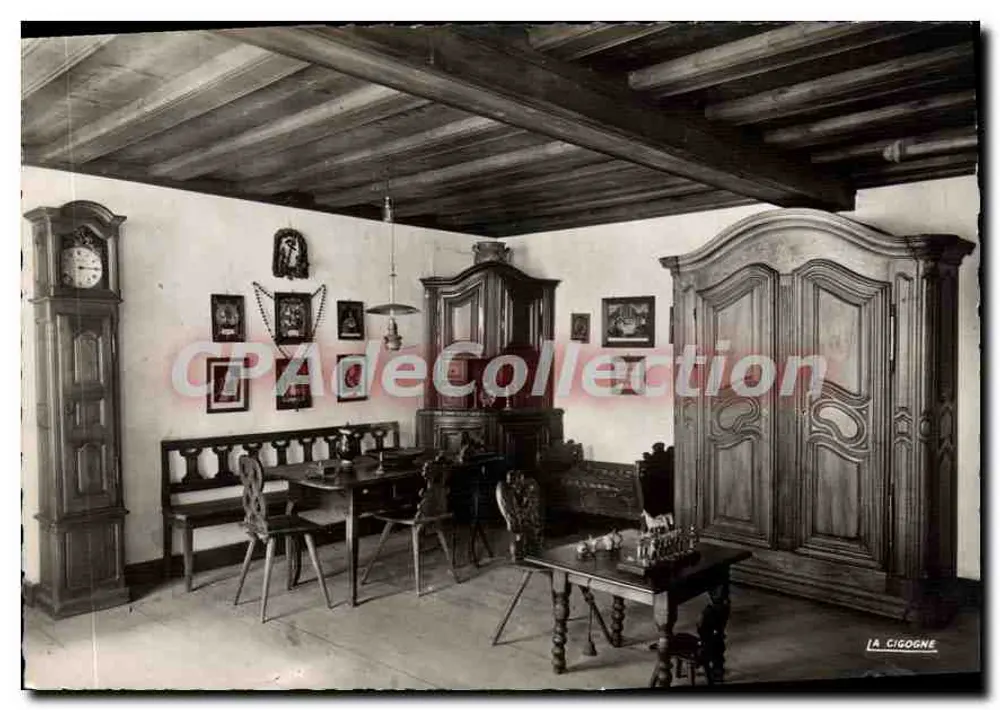 Quarto camponês — A Alsácia pitoresca — La Cigogne, Strasbourg - Frente