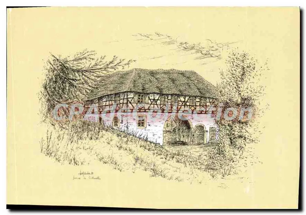 Alsatianische Farm in Reitwiller im Kochersberg — Bas-Rhin — nach einer Illustration von Joël Roche - Vorderseite