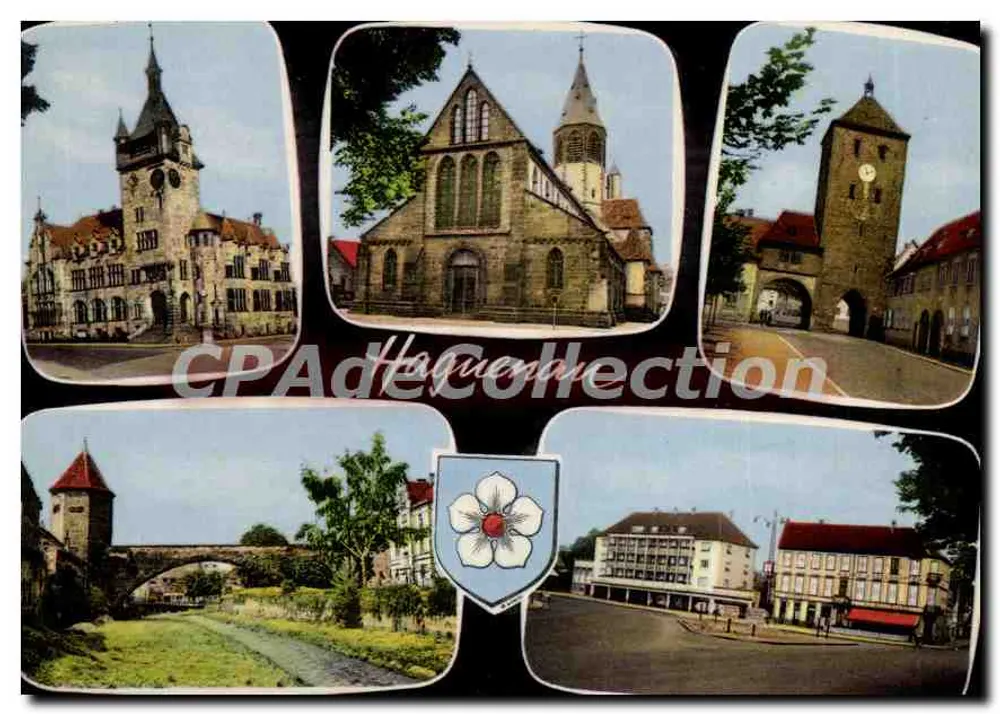 Haguenau — Vista panoramica — C'° des Arts Photomécaniques, Parigi-Strasburgo - Recto