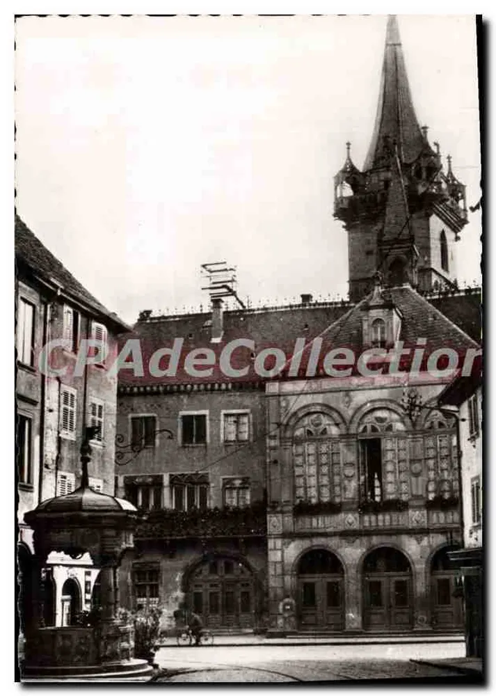 Obernai - A Prefeitura — editor La Cigogne, Strasbourg - Frente
