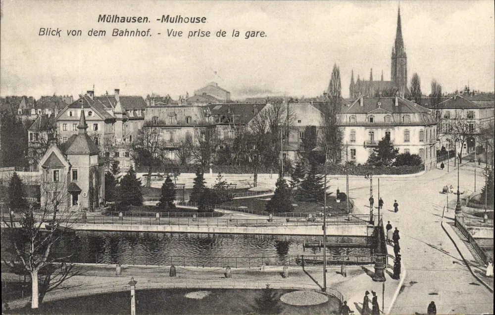Mülhausen - Mulhouse - Vista tirada da estação — editor não identificado, número de série não visível - Frente