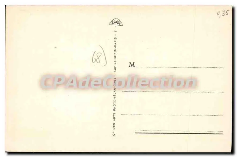 Colmar - Ansicht der Place Rapp von der Kathedrale St-Martin — Antike Ansichtskarte n°136 — Verlag C. des Arts Photomécaniques, Schiltigheim - Rückseite