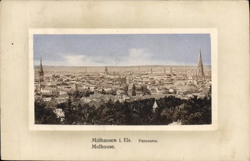 Mulhouse i. Els. — Panorama — editor não visível - Frente