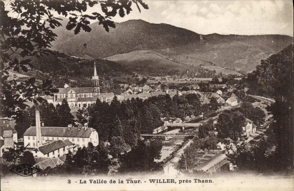 La Valle de la Thur — Willer, cerca de Thann — C. Lévy & Besançon - Anverso
