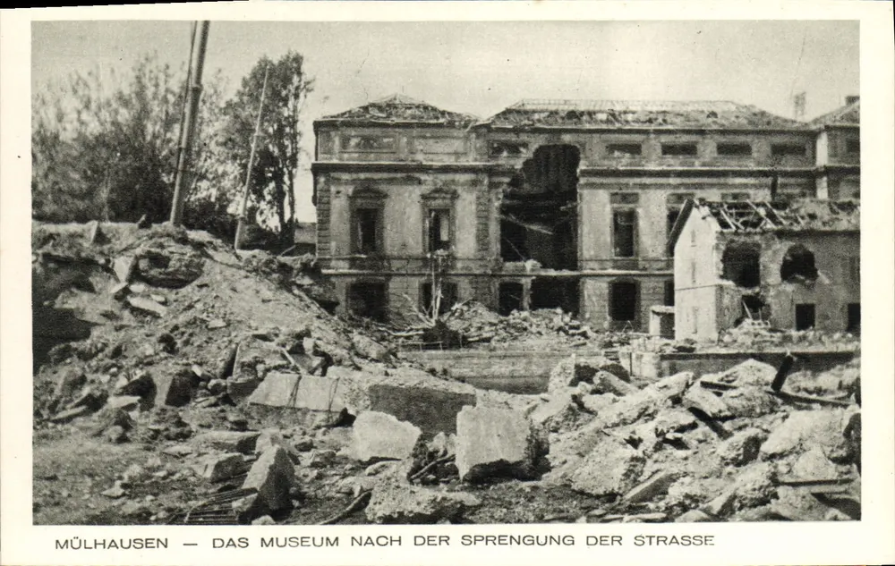 Mülhausen — Das Museum nach der Sprengung der Straße — Braun & Co., Mülhausen, n° 68 - Vorderseite