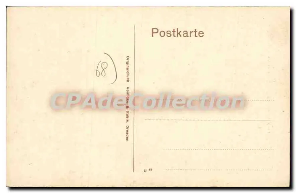 Kaysersberg — Altes Haus und Burg — Verlag Ruhin, Dresden, Nr. 40877 - Rückseite