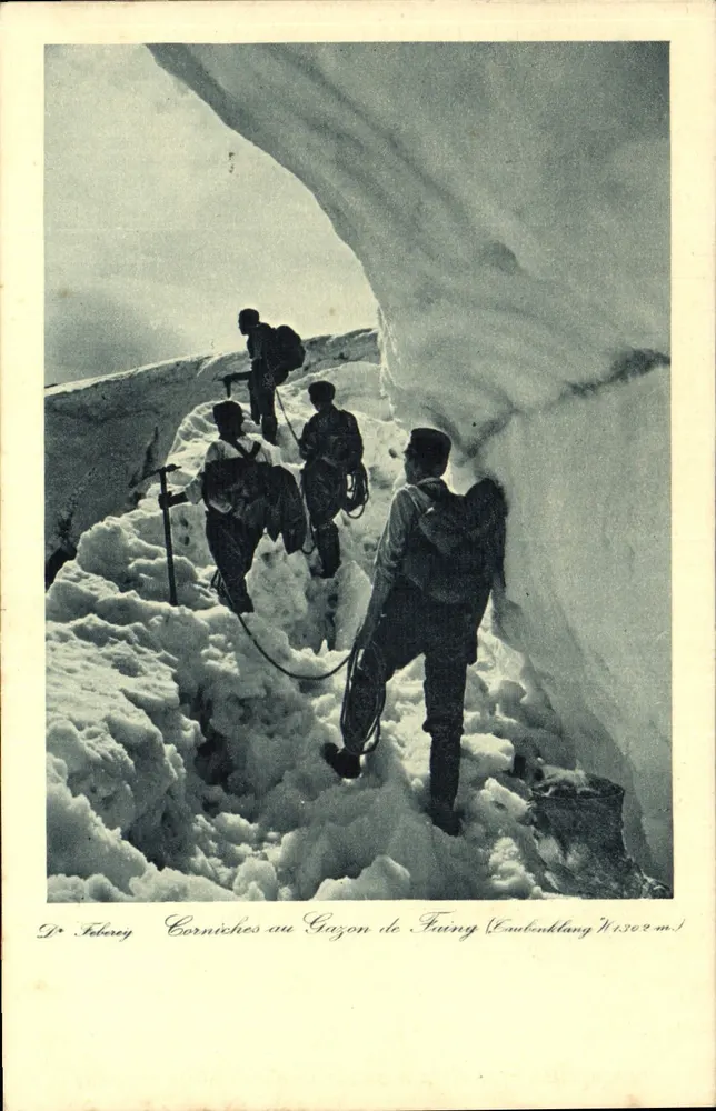 Corniches am Gazon de Fuing (Coubenklang) 1302 m — D. Felbery — Ausgabe durch den Zentralausschuss des « CLUB POSGIEN » — Straßburg - Vorderseite