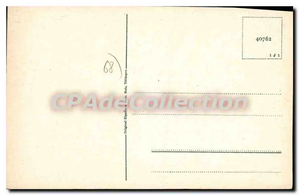 Mulhouse, Rue du Sauvage — vista do Hotel Central — editor CPADeCollection - Verso