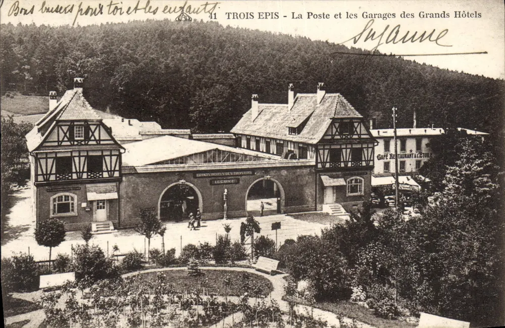 Drei Späher — Die Post und die Garagen der Grand Hotels — Verlag Légarde, Nr. 41 - Vorderseite