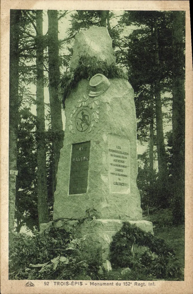 Trois-Épis - Denkmal des 152. Infanterieregiments - Vorderseite