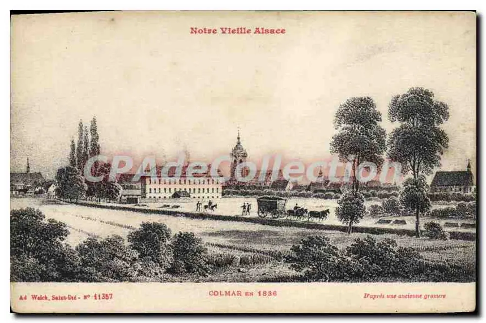 कोलमार 1836 में — पैनोरमिक दृश्य — एड वाल्क, सैल्यूत-डे, संख्या 11387 - आगे