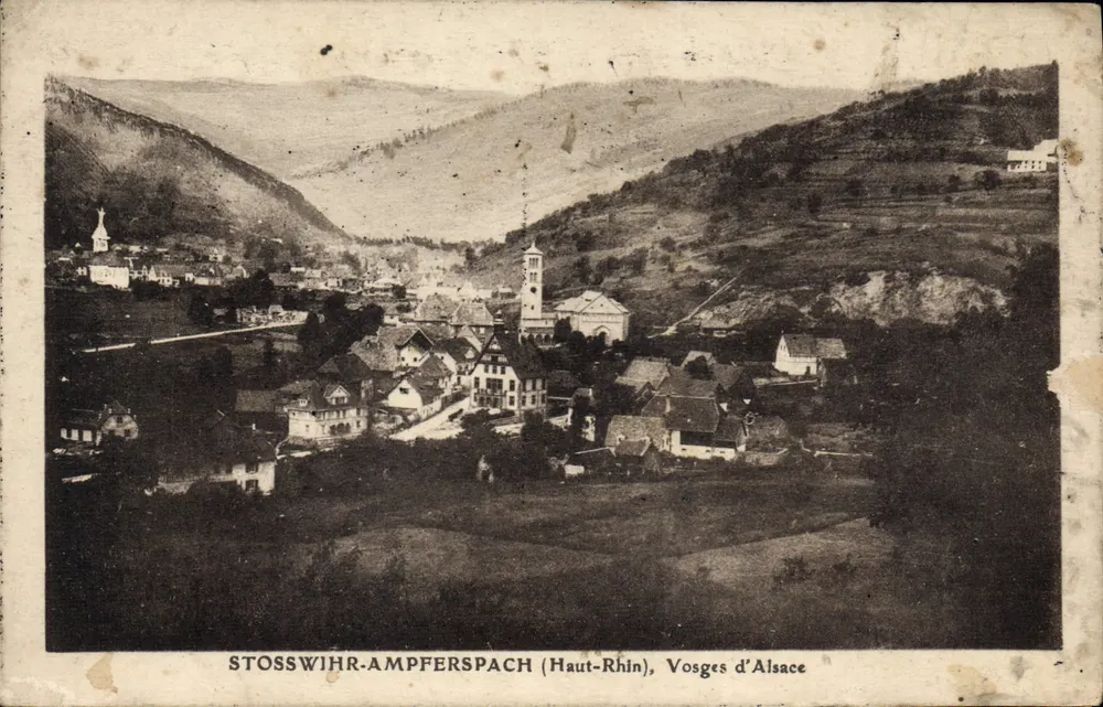 Stosswhir-Ampferspach (Haut-Rhin), Vosges da Alsácia — J. Kuntz, editora - Frente
