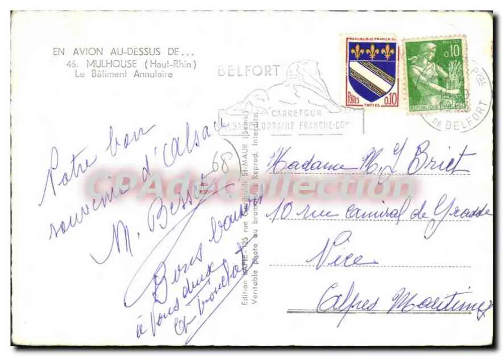 Mulhouse (Haut-Rhin) — Das Ringgebäude — Edition Larie - Rückseite