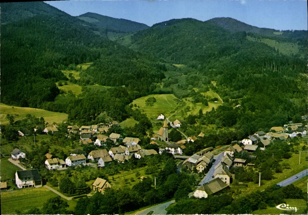 Niederbruck (Haut-Rhin) — Luftbild der Masevaux-Tal — Verlag Cing - Vorderseite