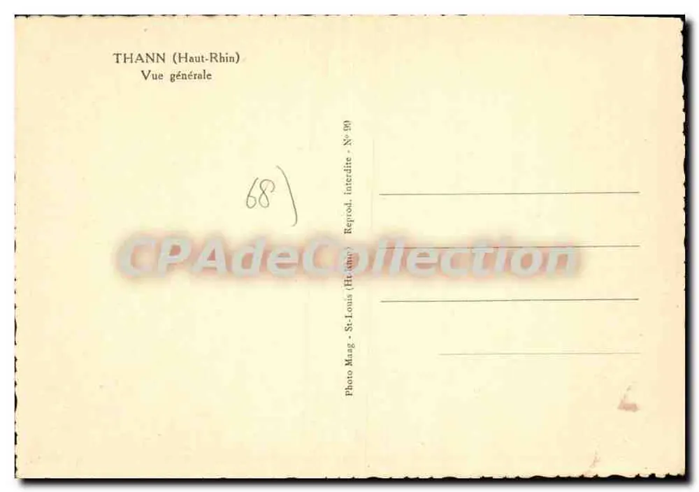 Thann (Haut-Rhin) — Vista geral — Foto Maag - St-Louis, N° 99 - Verso