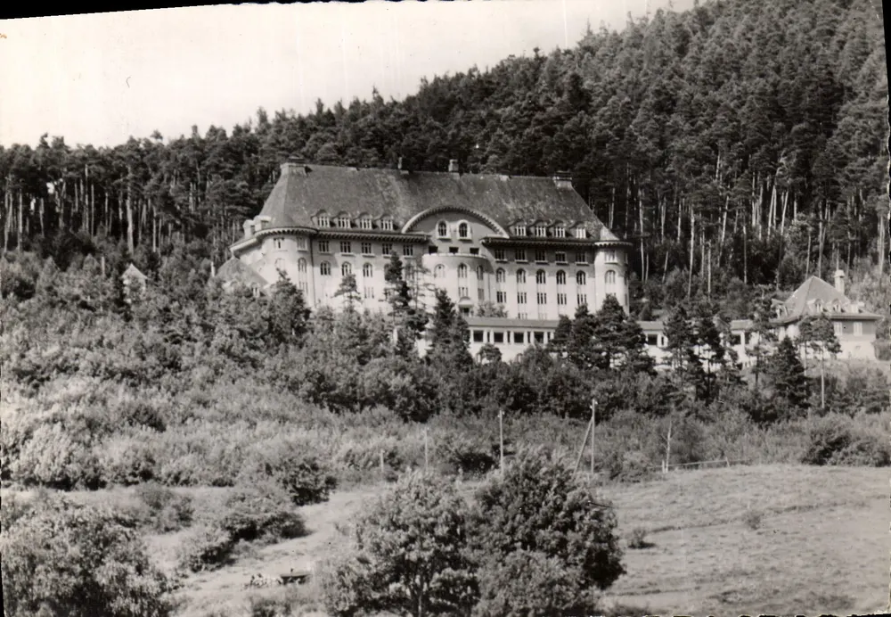 Sanatorium der A.L. Eisenbahnen — Munster — Edition La Cigogne, Straßburg - Vorderseite