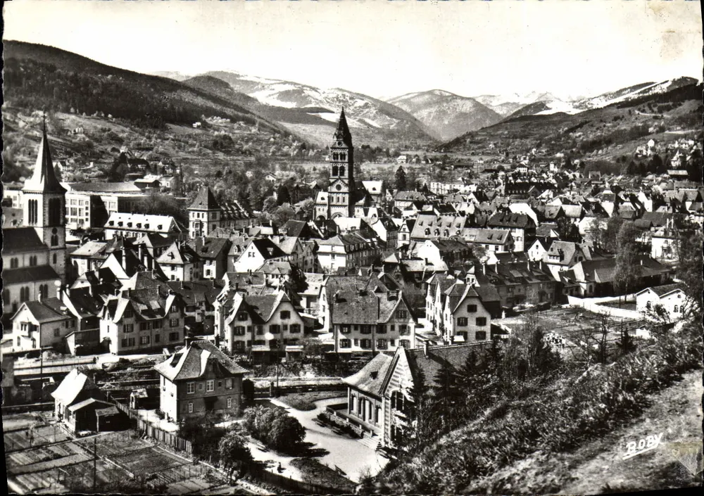 Munster (Alto Reno) — vista geral — Edição Popeline do Alsace G - Frente