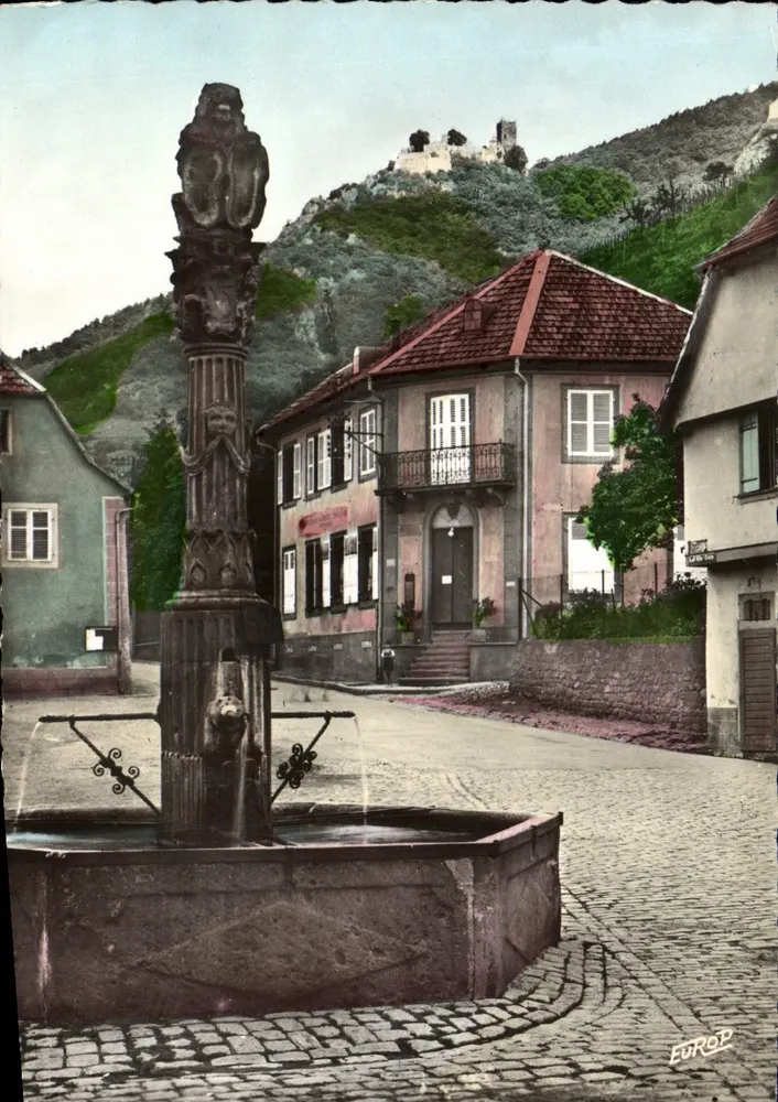 Ribeauvillé — Alter Brunnen und Schloss Saint-Ulrich — Édition de l'Europe, Pierron - Vorderseite
