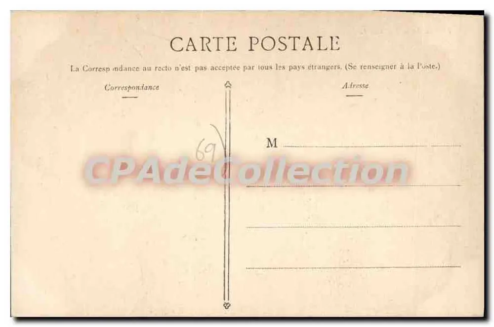 Ayuntamiento de La Mulatière — editor Lyon, número de serie 69 - Reverso