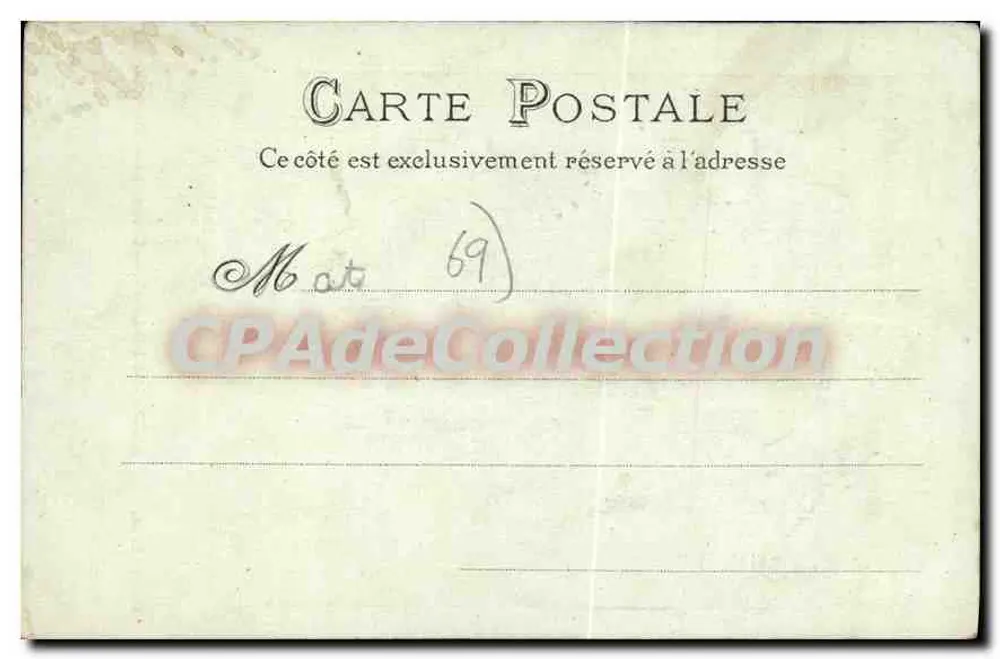 Ao redor de Lyon — Hermitage do Mont Cindre — L.M. n°345 - Verso