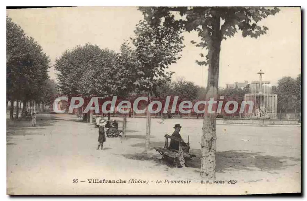 Villefranche (Rhône) - Der Promenoir — B. R., PARIS - Vorderseite