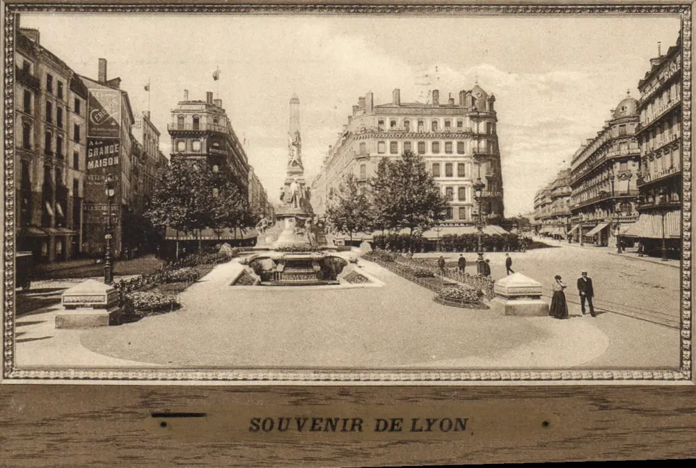 Place de la République — Pomnik Carnota — Pamiątka z Lyonu - Awers