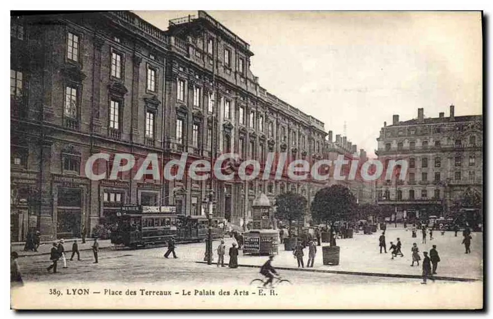 LYON — Place des Terreaux — Das Palais der Künste — E. H. - Vorderseite