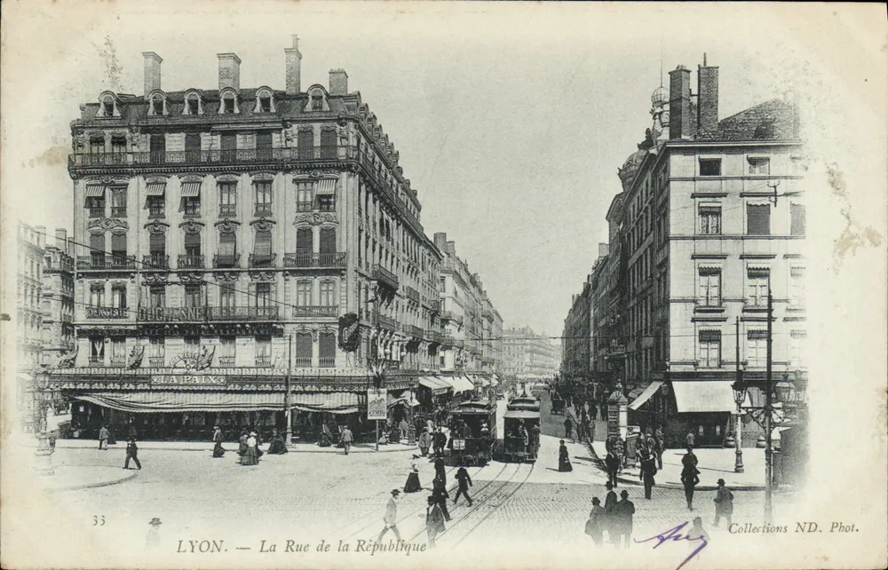 LYON — A Rue de la République — Coleções ND. Fot. n°33 - Frente