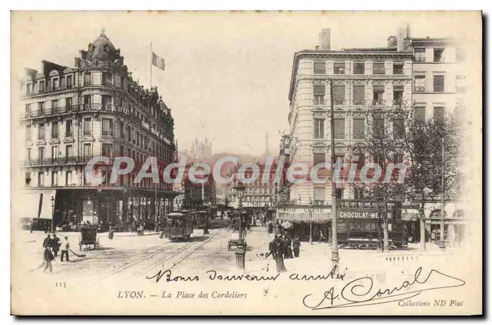 LYON — A Place des Cordeliers — A. Conrial, Collections ND Phot - Frente